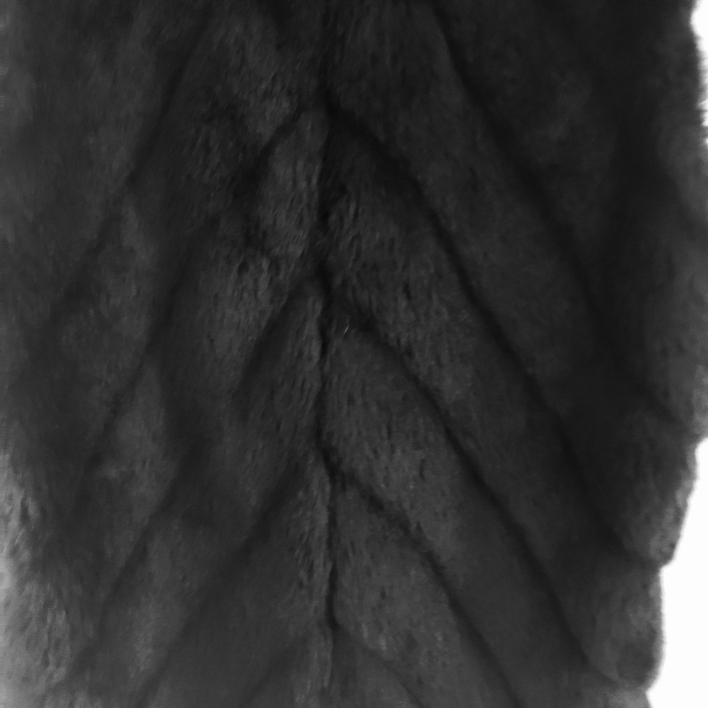 NWOT Moda International Black Faux Fur and Knit Vest Size Lg Scandinavian style - Picture 4 of 9